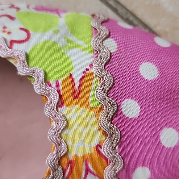 Lilly Pulitzer Pink and Green Ballet Flats Size 8 - Picture 9 of 10